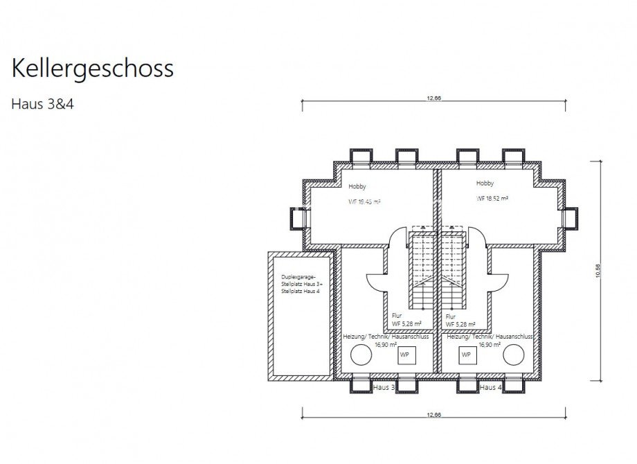 Kellergeschoss 3&4 Doppelhaush�lfte M�nchen