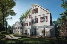 Visualisierung 2 Neubau von 4 Doppelhaush�lten