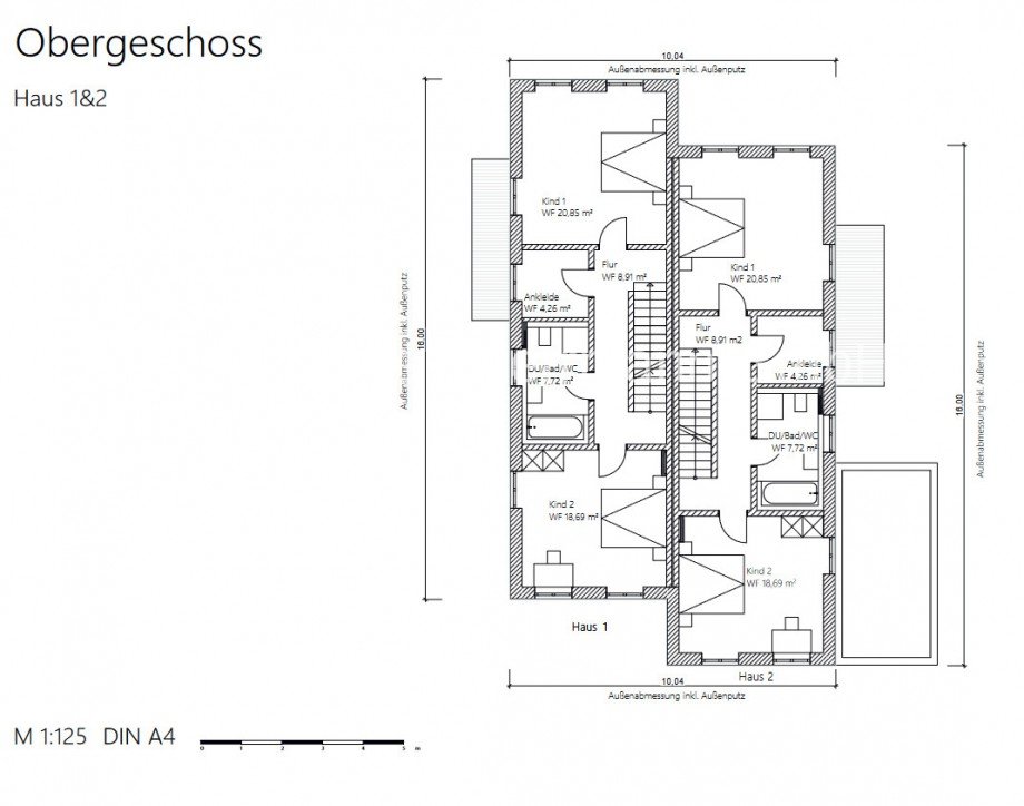 Obergeschoss 1&2 Doppelhaush�lfte M�nchen